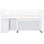 Lit mezzanine simple Space avec bureau 4 tiroirs blanc et matériaux de construction-933308275-933308273