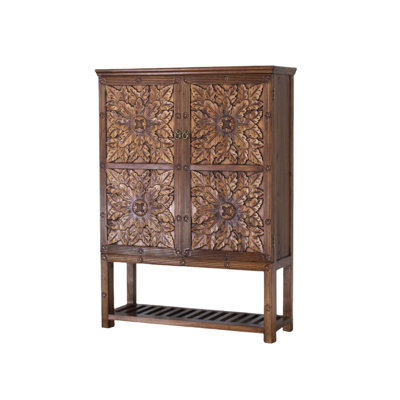Solid Wood Accent Cabinet