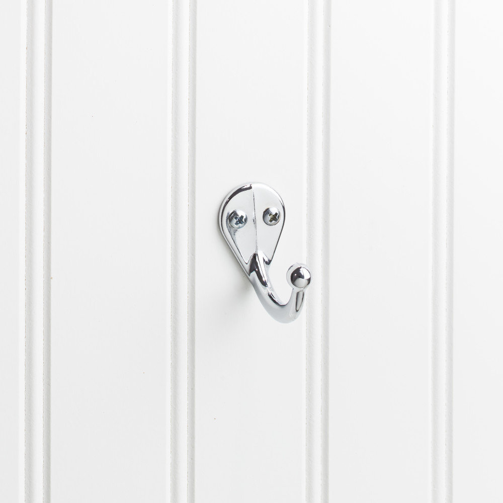 1-34 Single zinc wall mount hook. Finish DBAC. Elements by Hardware Resources 