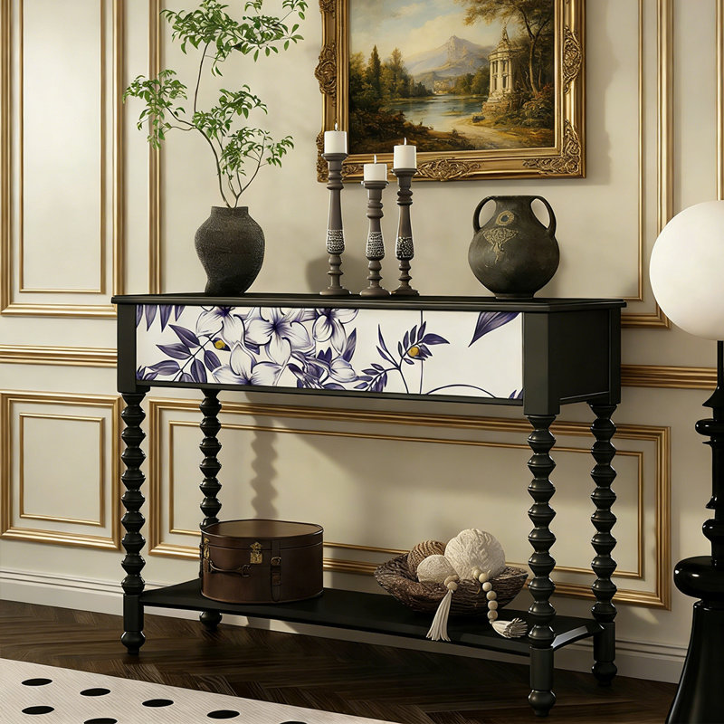 Elegant and modern drawer console table