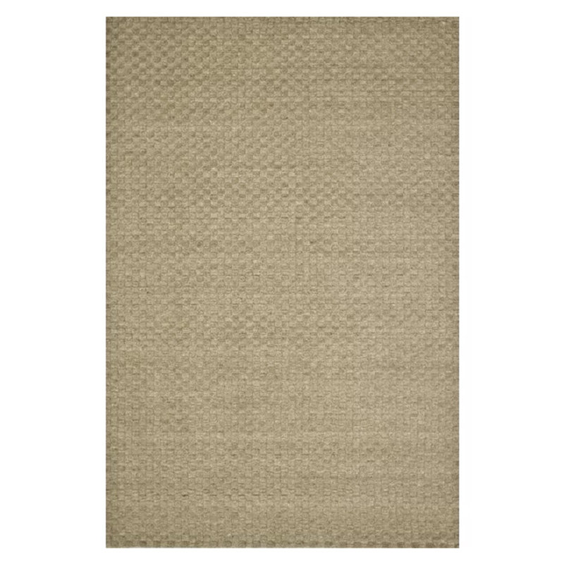 Atos Wool Area Rug in Beige, Rectangle 5' x 7'6"
