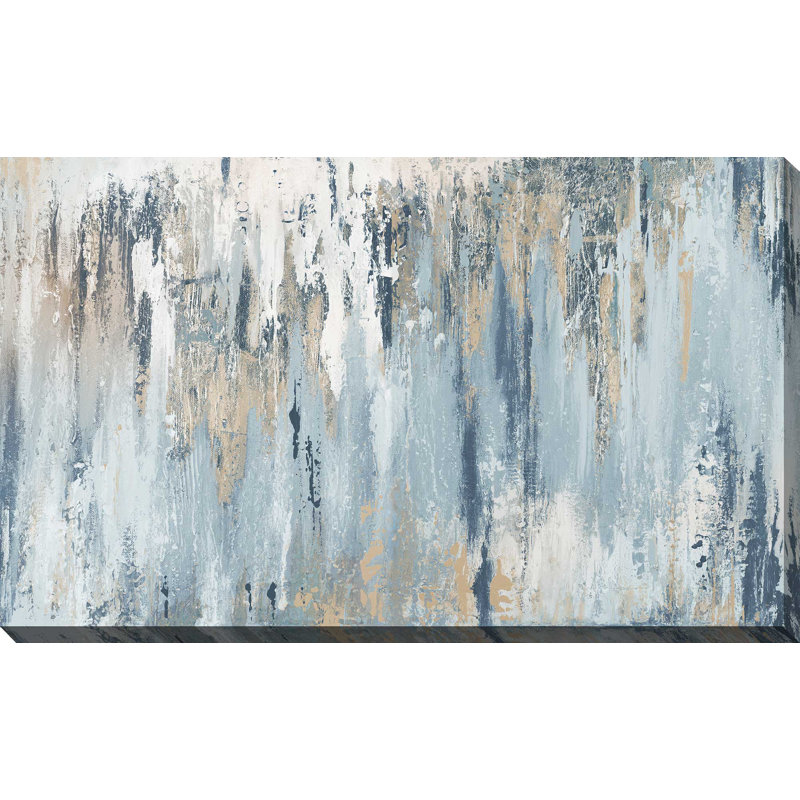 Illusion bleue - impression, H 24 po x l 40 po, Toile tendue, Sans cadre