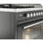 ILVE Professional Plus II 48 Dual Fuel Range, 5 Sealed Burners, Griddle (Graphite Matte)-98168233-98168235