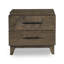 Huasser Table de chevet 2 tiroirs Racher