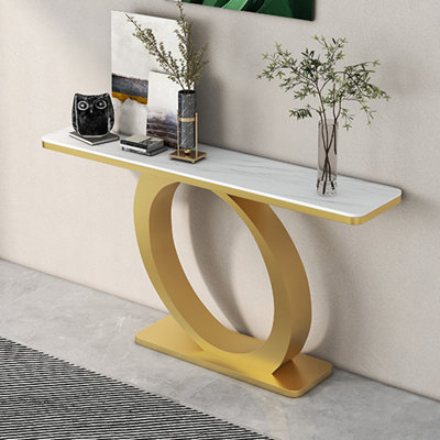 Nordic light luxury simple console table