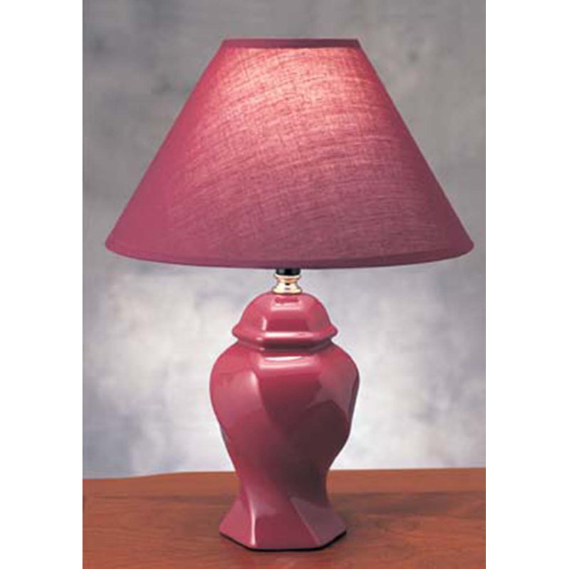 Lampe de table 15 po Whisenhunt, Bourgogne