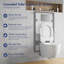Vermont 2x4 In-Wall Toilet Tank Carrier System 0.8/1.6 GPF Dual Flush with Flush Actuator