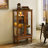 Curio Cabinet With Lighted, Diapaly Cabinet With Adjustable Shelves, Accent Cabinet