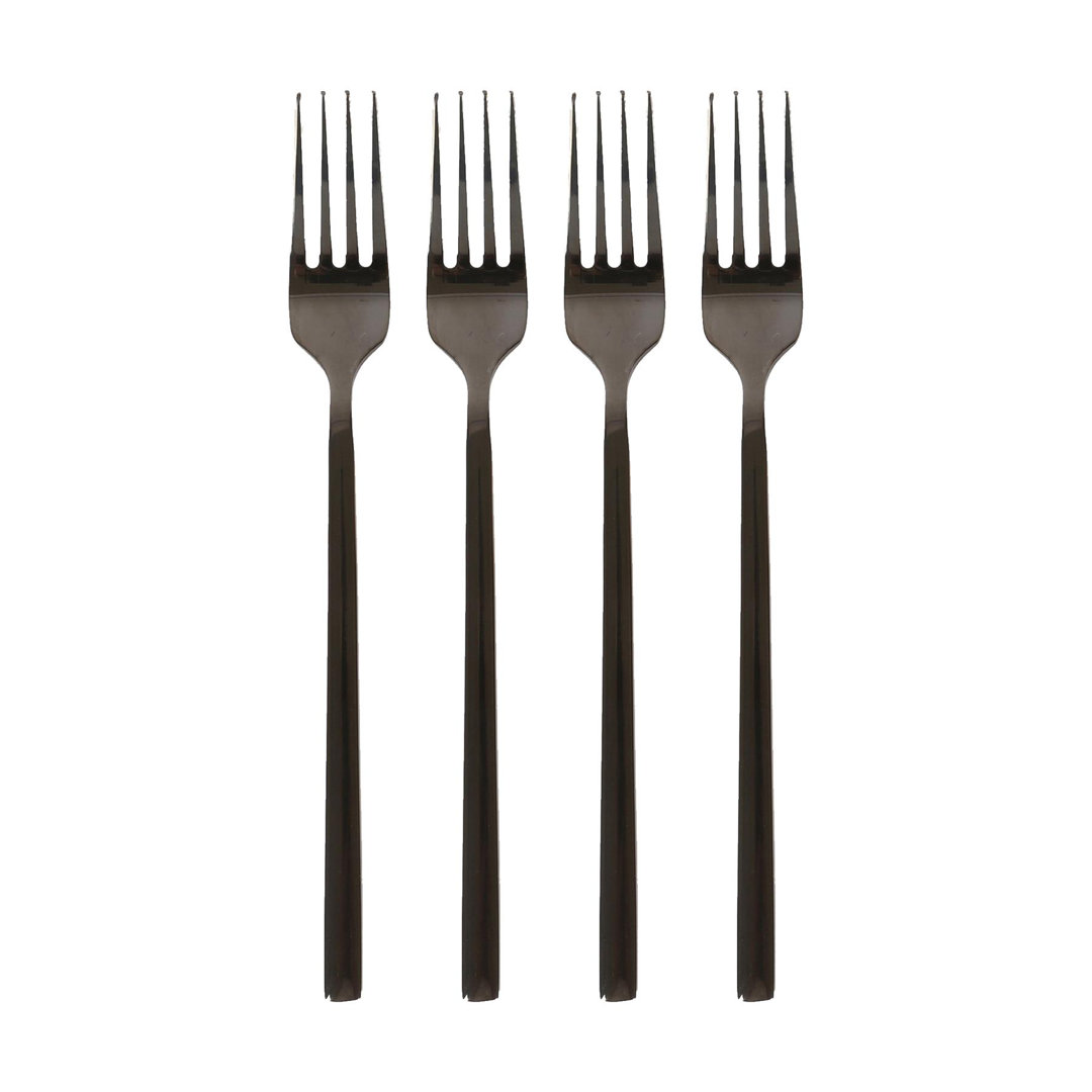 Stainless Steel Dinner Forks - 19.5cm - Pack of 4