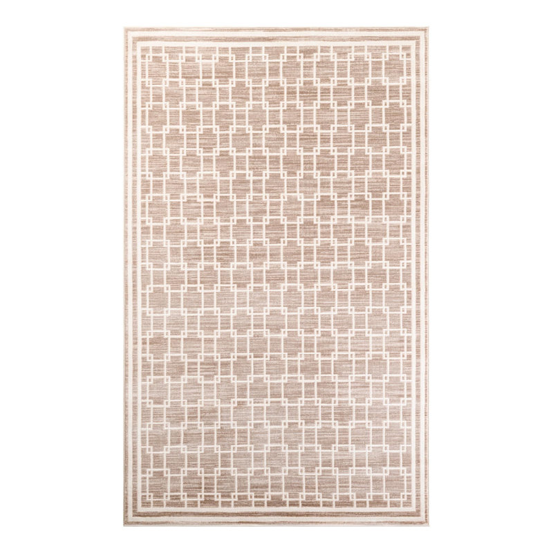 Jill Zarin Metropolitan Uptown Rug Beige, Rectangle 5'1" x 8'