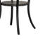 Table de bar ronde en bois 36 pouces avec pieds évasés, gris-1970345111-1970345108-2007306466