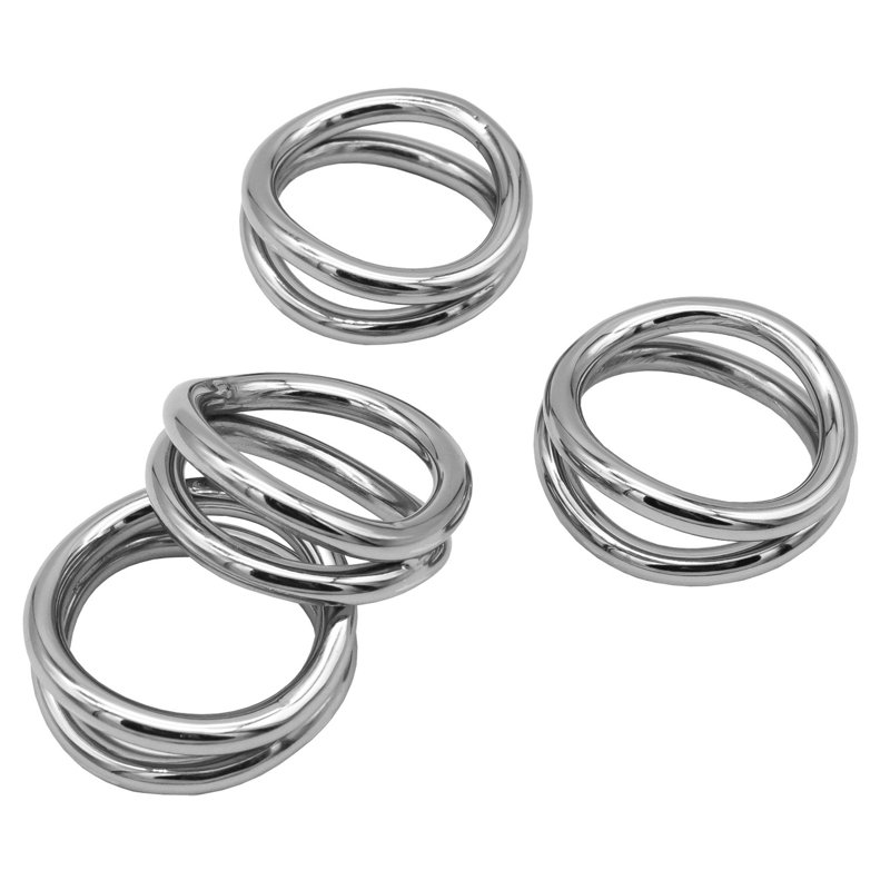 Rond de serviette torsadé, Argent