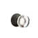 Privacy Modern Disc Crystal Knob with Modern Rose