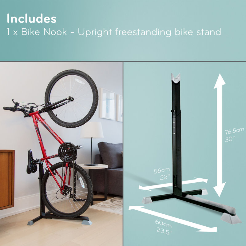 Support à vélo autoportant portable et stationnaire peu encombrant