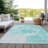 Washable Abstract Indoor / Outdoor Rug-109567855