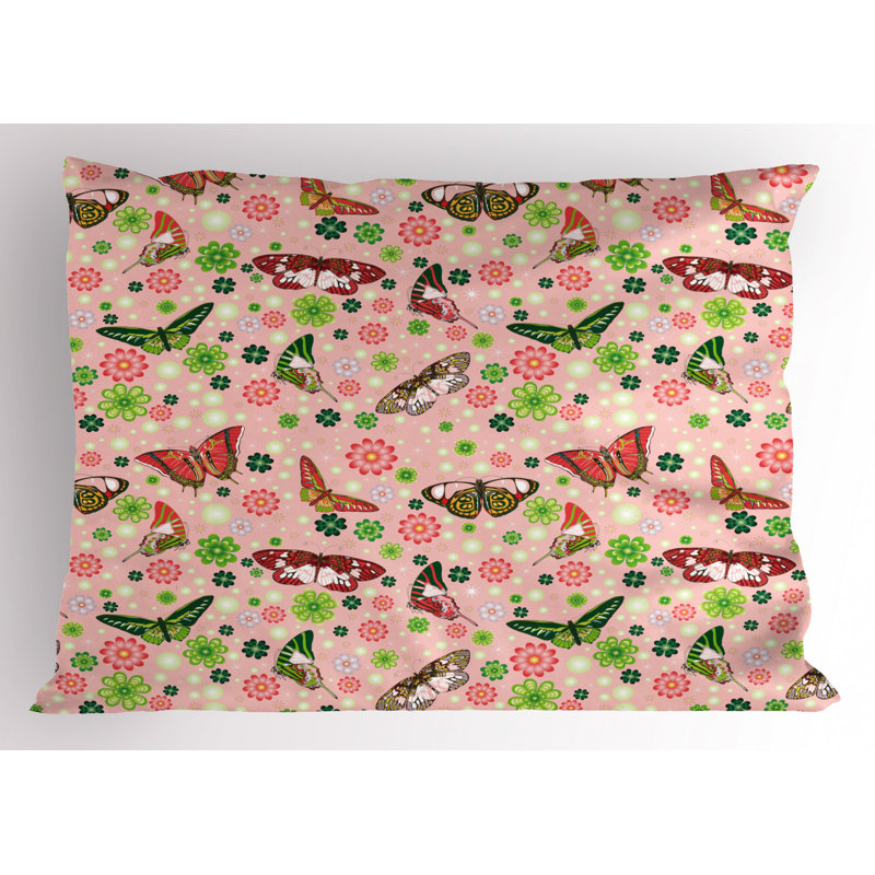 Flowers Polyester Sham Set, Twin