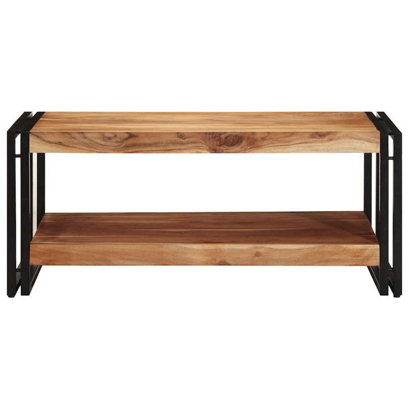 Coffee Table with Storage, Brown Oak, 38" H x 90" L x 50" W