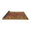 Tapis brun/gris/rouge contemporain-546675281