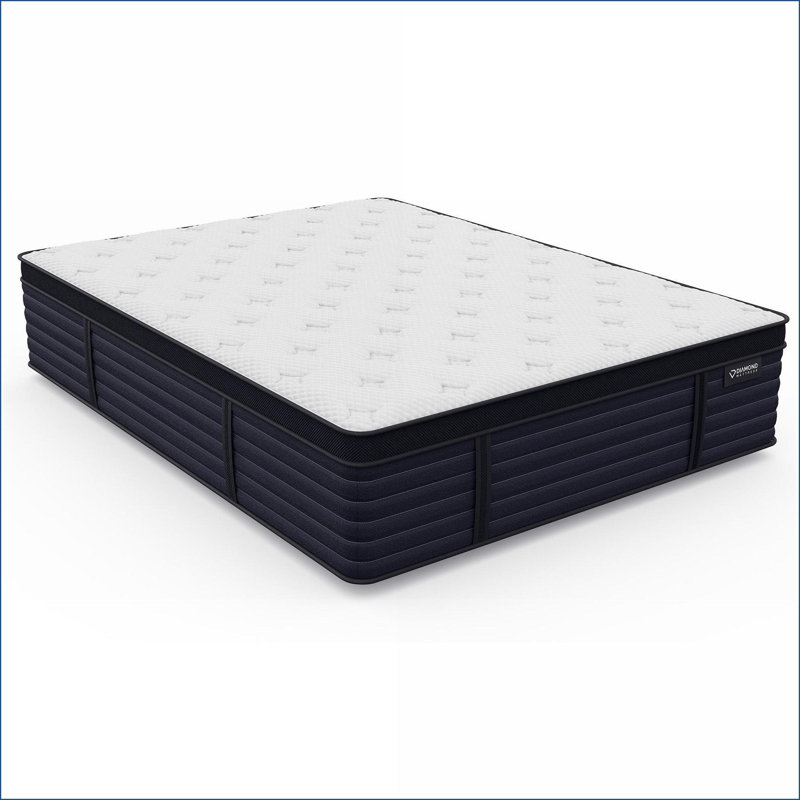 Mattresses 14.5” Firm Euro-Top Latex Hybrid Mattress, Greenguard Gold Certified, Made in USA | Foam+Spring | Twin XL, Twin XL