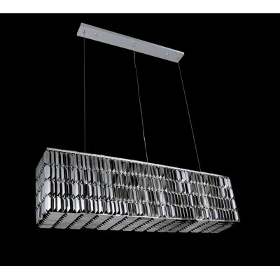 Lustre rectangulaire / carré unique à 6 lumières Blalock