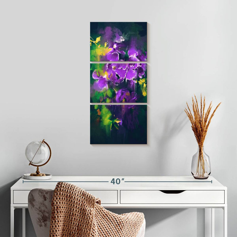 Purple Orchid, 27" H x 12" W