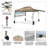 CROWN SHADES 10x10 Pop up Canopy Tent Patended Centerlock Instant Commercial Canopy with 150D Silver Coated Fabric Including 2 Extend Awnings, 4 Ropes, 8 Stakes, 4 Weight Bags, STO 'N Go Bag-108926414