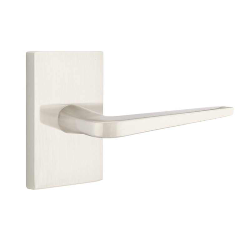 Levier de porte avec rosette Athena Passage (Hall & Closet), Droite, Nickel satiné