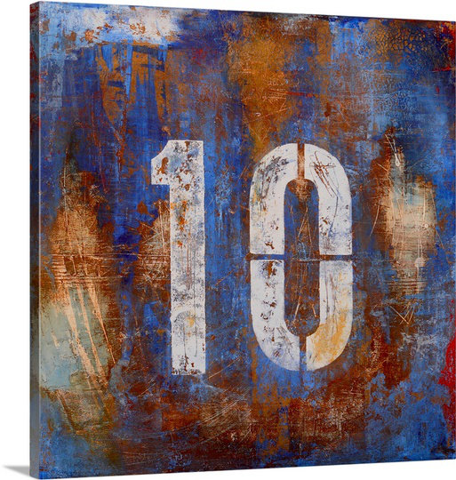 «Bellay Ten» par Erin Ashley, reproduction d'art sur toile, H 24 po x l 24 po x P 1,25 po