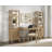 Ashal Solid Wood Solid Wood Computer Desk with Built-In Electrical Outlet