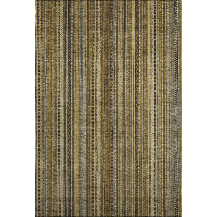 Premium Machine Washable Baford AMF1654 Stripes Rug