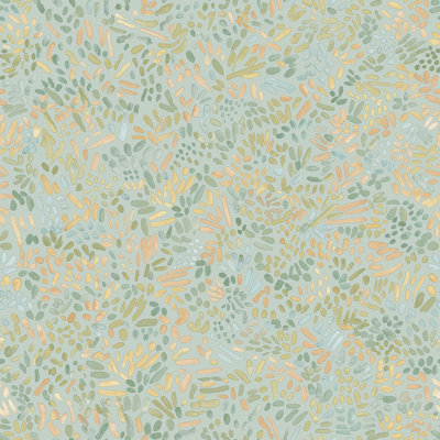 Brushstroke Garden Self-Adhesive Wallpaper Roll