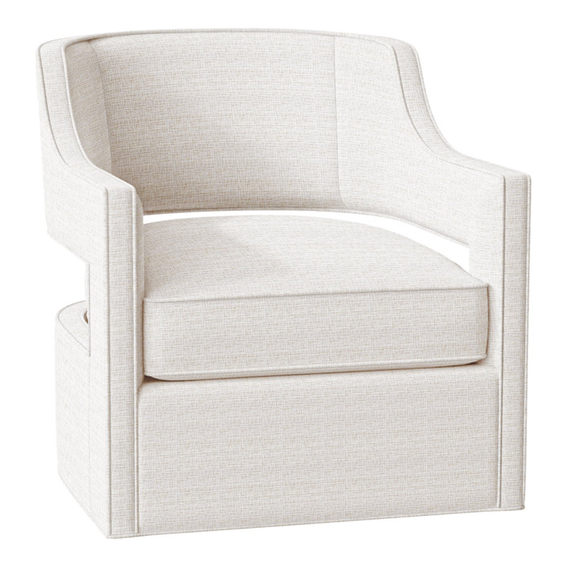 Phoebe 29.5" W Swivel Armchair, Perigold Ice Breaker Polar