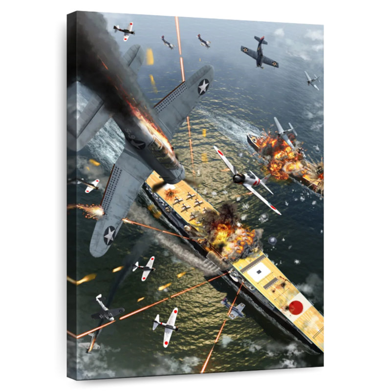 Keiri The Battle Of Midway, 48" H x 32" W