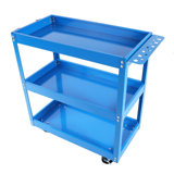 3-Tier Heavy Duty Steel Mechanic Utility Tool Cart on Wheels for Garage, Workshop, Warehouse