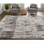 Tapis gris / gris anthracite à motif abstrait Queens Boulevard-2025653521