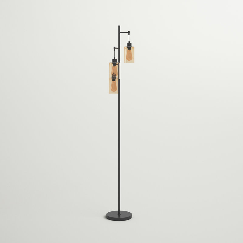 Lacoste 64.5'' Black Tree Floor Lamp