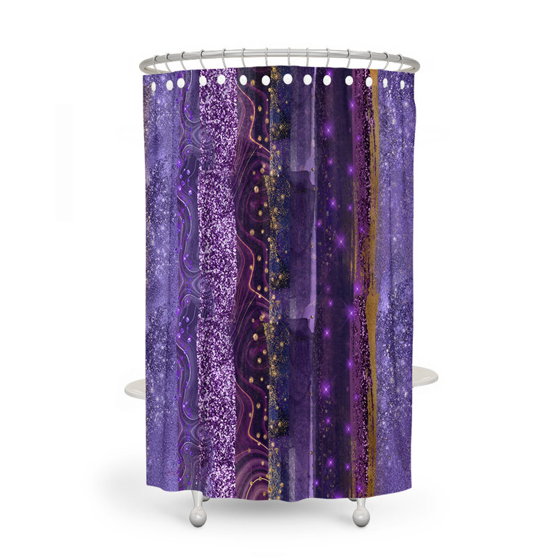 Rideau de douche, Mauve, H 72 po x l 70 po