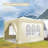 10'X10' Folding Canopy With 4 Removable Sidewalls Outdoor Event Shelter UPF 50+ Gazebo Portable Tents For Parties Beach Camping Wedding EZ Pop Up Canopy 4Pcs Weight Bag + Carry Bag-114930324