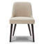 Chaise d'appoint rembourrée en bois massif Bremment-750019598