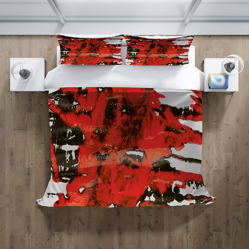 Ensemble de housse de couette , Housse de couette grand + 2 grandes taies décorat