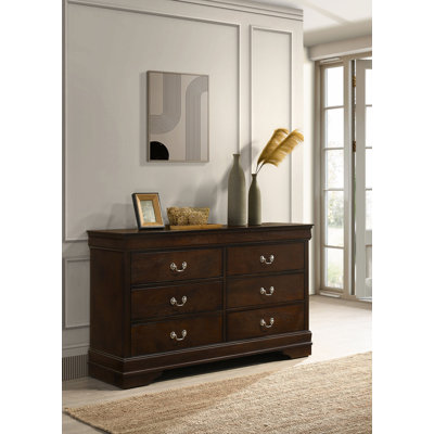 Commode 6 tiroirs Daleyza Cappuccino