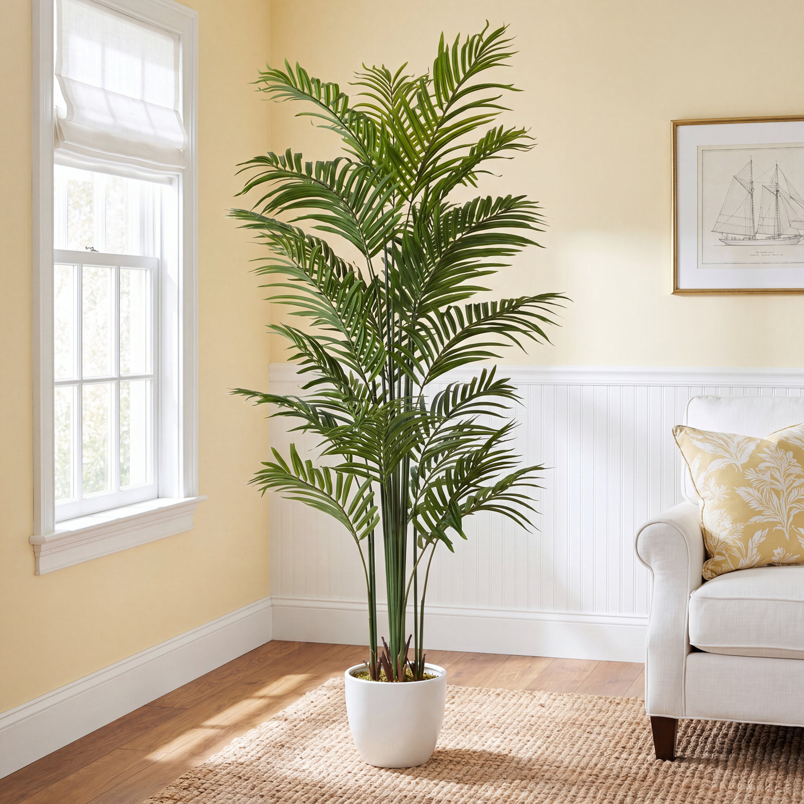 Palm Tree in Pot, 72" H x 5.91" W x 5.91" D