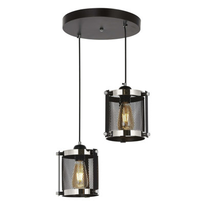 Lustre en grappe à 2 lumières