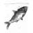 Happy Swimming Fish Print On Canvas