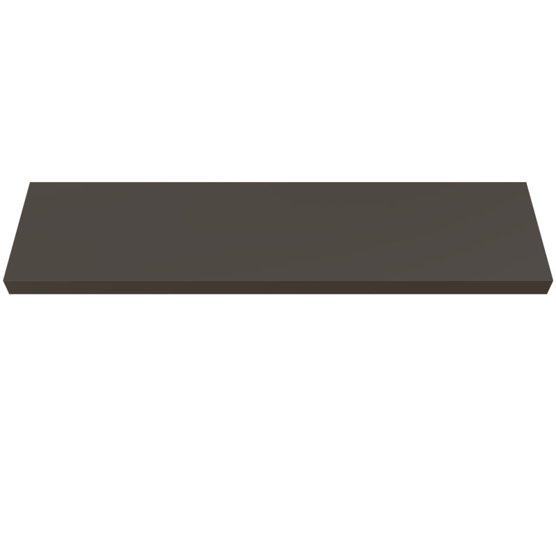 Painted Wood Floating Shelf, Brown