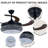 42" Crystal Ceiling Fan With Rgb Light, Bluetooth Speaker, Timer, Mute Motor, Remote Control