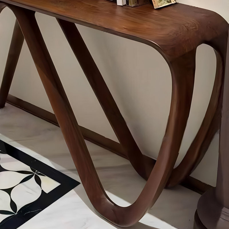 Console de style chinois moderne minimaliste, 33.5" H x 59" W x 15.7" D
