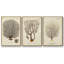 Indigo Tile I - Ensemble de 3 reproductions encadrées sur toile-97792022-97792023