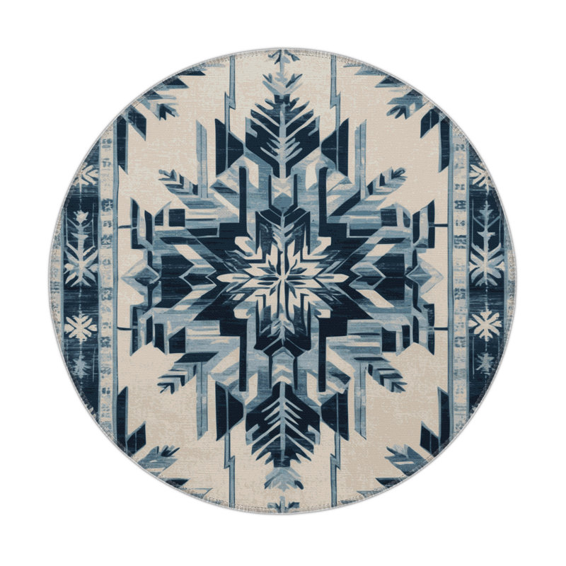 ArtDeco Gray Indoor and Outdoor Area Rug, Rectangle 5' x 7'
