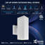 Applique murale carrée imperméable à DEL Dusk To Dawn 10 "Up and Down Light 3CCT 3000K-5000K